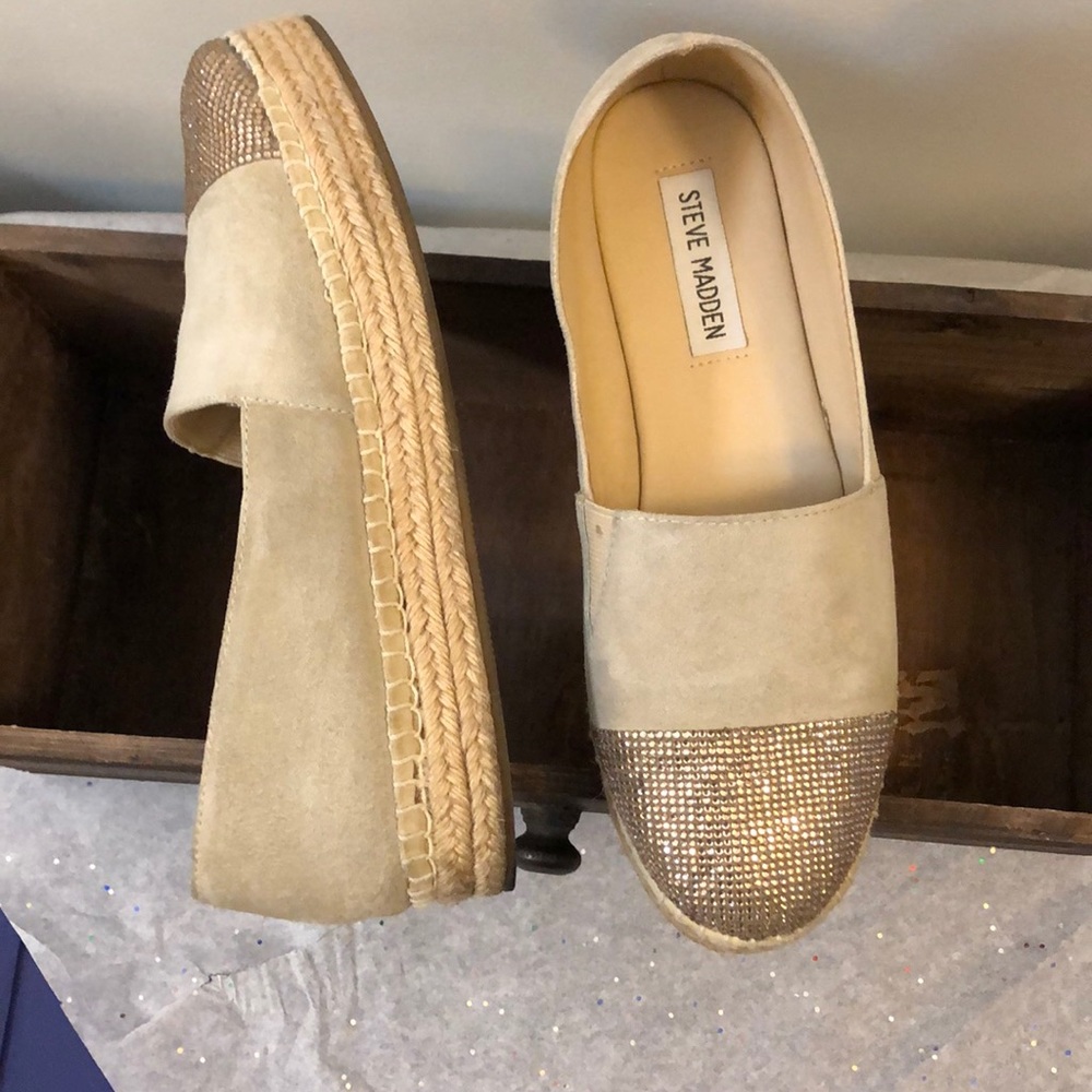 Steve Madden Women Leather/Yute Espadriles - Picture 4 of 7
